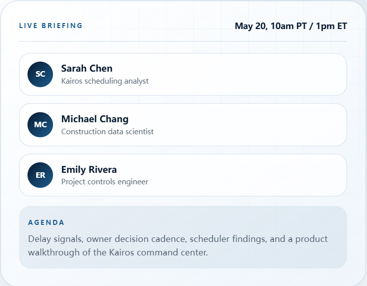Live briefing